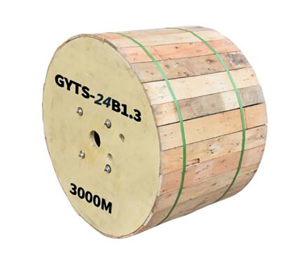 کابل فیبر نوری تک حالته GYTS-24B1.3 در فضای باز 24 هسته ای G652D برای ارتباطات
