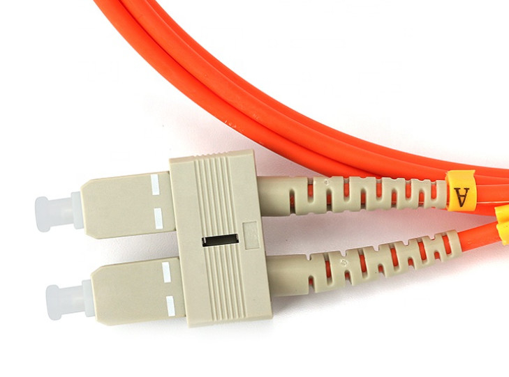 وصله سیم فیبر نوری 2.0 میلی متری 3.0 میلی متری OM2 SC LC Duplex Multimode 50/125 LSZH PVC