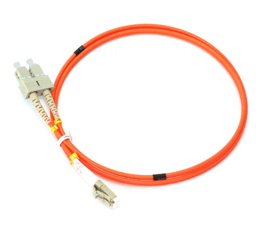 وصله سیم فیبر نوری 2.0 میلی متری 3.0 میلی متری OM2 SC LC Duplex Multimode 50/125 LSZH PVC