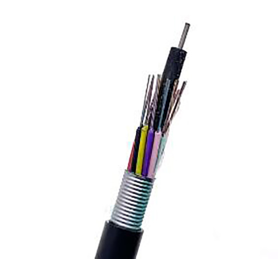 کابل فیبر نوری 24 هسته ای GYTS FTTH در فضای باز G652D تک حالت برای ارتباط