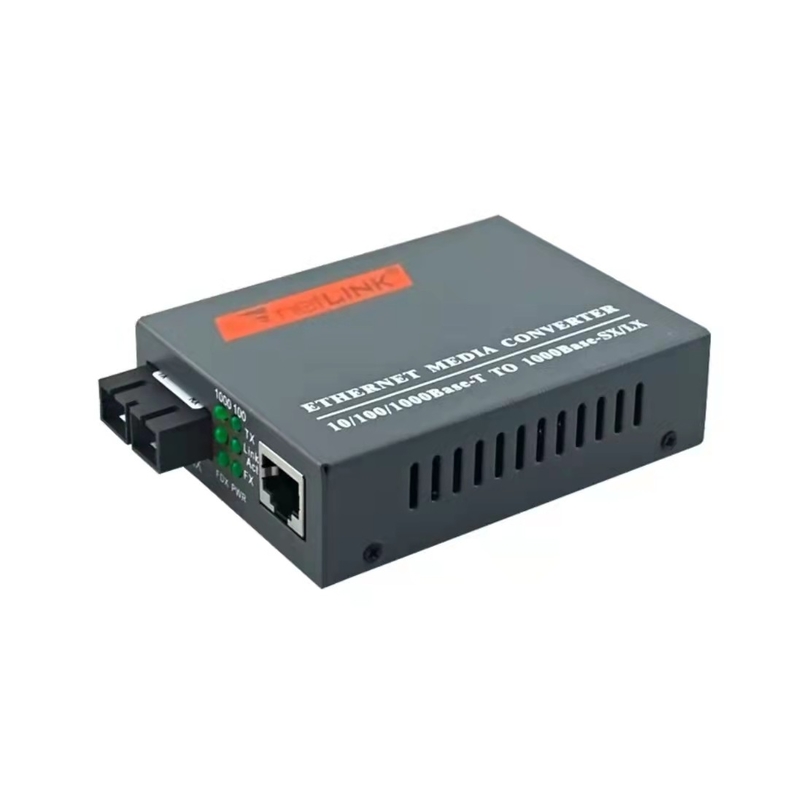 فرستنده و گیرنده فیبر نوری HTB-GS-03 10/100/1000M 20KM 1310nm تک حالت فیبرهای دوگانه