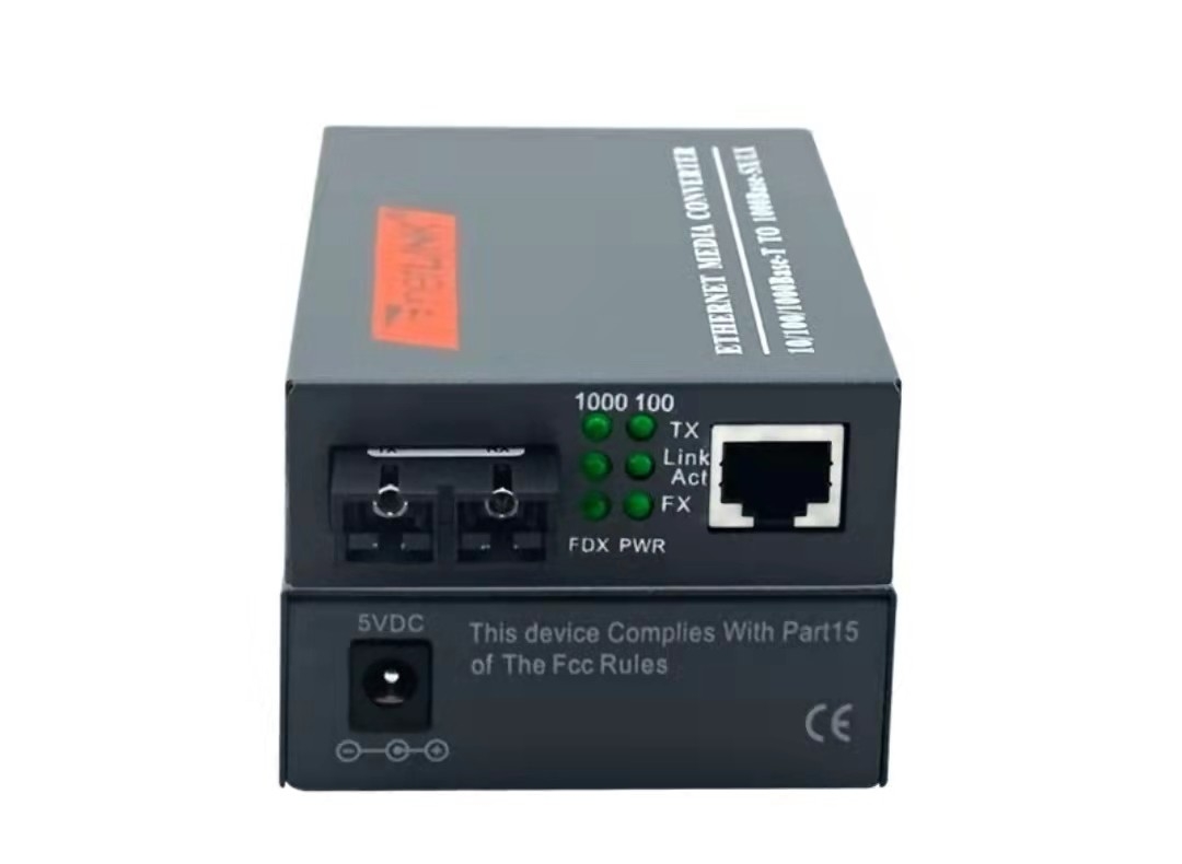 فرستنده و گیرنده فیبر نوری HTB-GS-03 10/100/1000M 20KM 1310nm تک حالت فیبرهای دوگانه