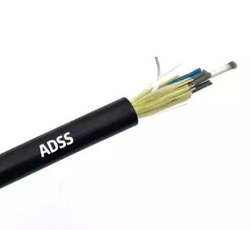 کابل فیبر نوری ضد آب Adss 48 96 Core Aerial Single Mode 100/200/300m Span