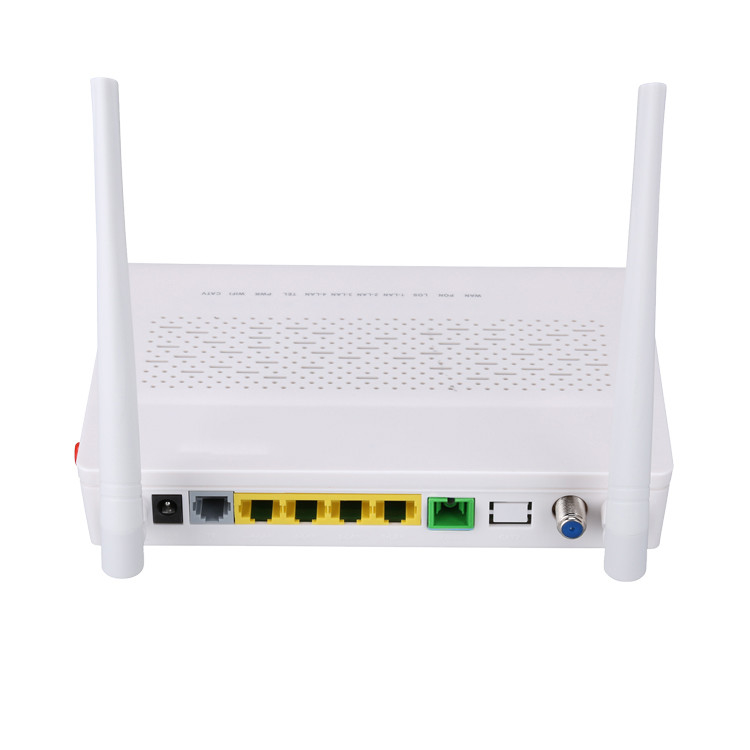 TX 1310nm RX 1490nm FTTH ONU ONT 3FE 1GE WIFI POTS CATV 2T2R Mode 5DBI Gain Frequency 2.4G