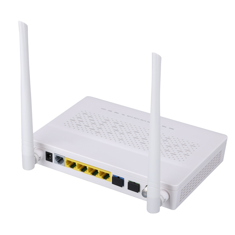 حالت 2T2R GPON EPON ONU 3FE 1GE WIFI POTS CATV مودم دو فیبر FTTH ONU