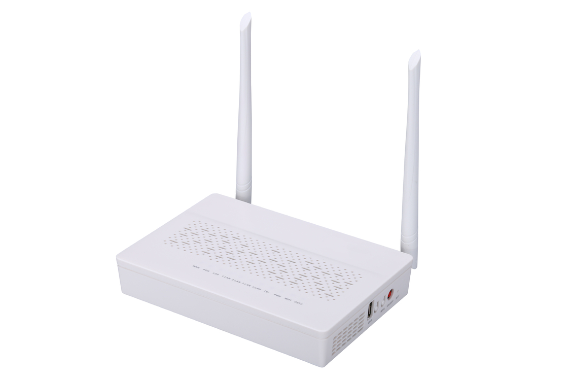 حالت 2T2R GPON EPON ONU 3FE 1GE WIFI POTS CATV مودم دو فیبر FTTH ONU