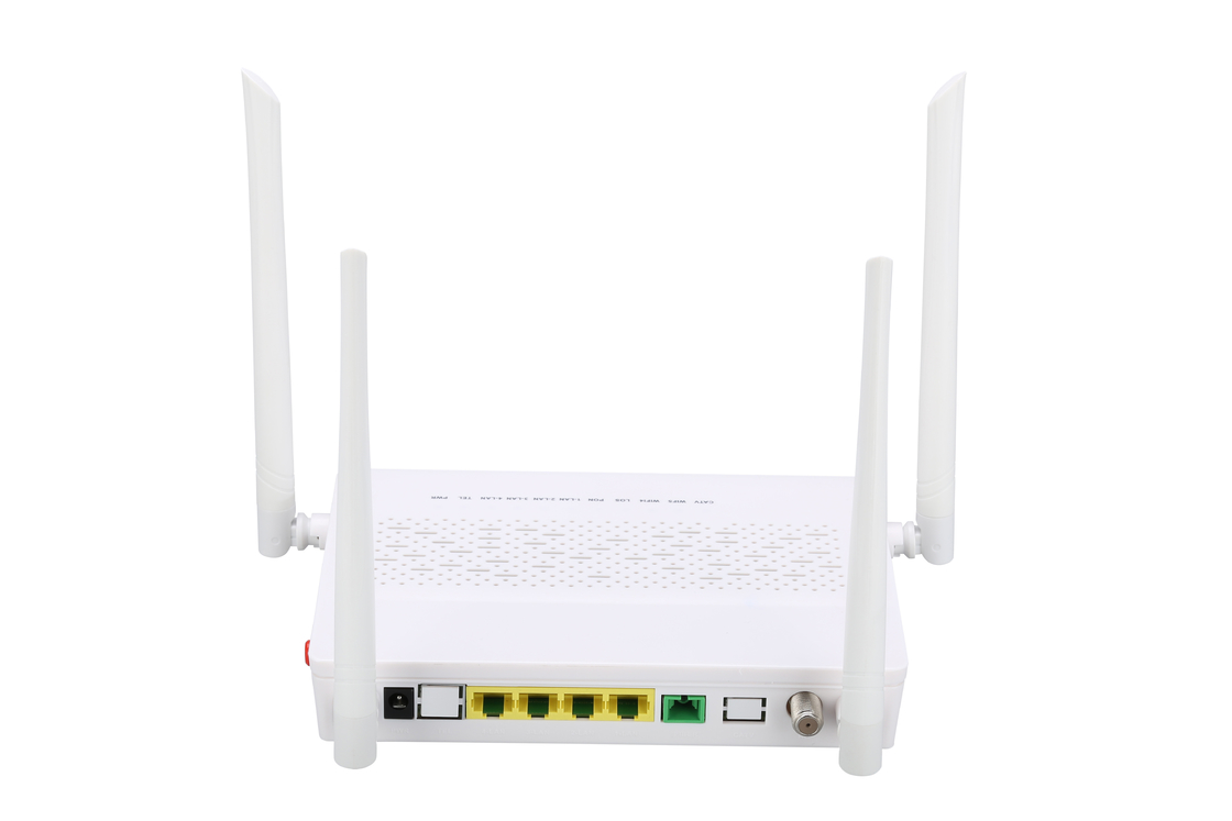 مودم 4GE 2.4G / 5G WIFI CATV GPON ONU SC Single Mode Single Fiber