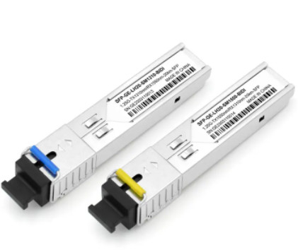 فرستنده و گیرنده فیبر نوری تک حالته SFP 1.25G 20km 1310/1550nm اتصال SC BIDI