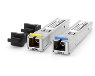 فرستنده و گیرنده فیبر نوری تک حالته SFP 1.25G 20km 1310/1550nm اتصال SC BIDI