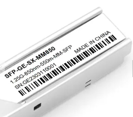 ماژول فرستنده و گیرنده SFP کانکتور LC 1.25G فرستنده گیرنده فیبر نوری دوبلکس 550 متری 850 نانومتری