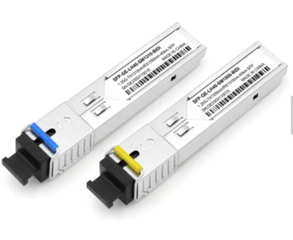فرستنده و گیرنده فیبر نوری SFP - اتصال LC/SC دوبلکس 850 نانومتر/1310 نانومتر/1550 نانومتر سیمپلکس 1310 نانومتر/1490 نانومتر/1550 نانومتر DDM OEM