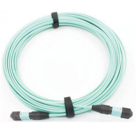 پروتکل های فیبر نوری 12 هسته ای MPO OM3 40Gbps Aqua POLB CATV
