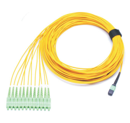 فیبر نوری UPC MPO OFNR SM MPO To LC 12F FANOUT SC اتصال