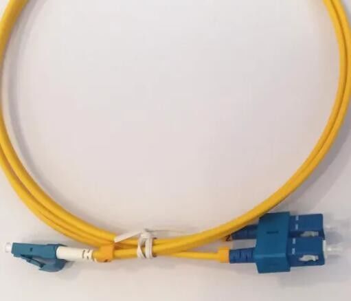 زرد SC LC فیبر نوری پچ بند ناف کوتاه ROUND DX