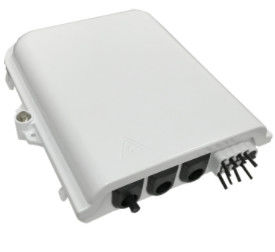 8 هسته جعبه توزیع فیبر نوری ضد پیری بسته شدن اتصالات 1x8 PLC