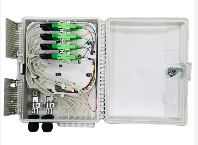 کابینت فیبر نوری 16 هسته در فضای باز FTTH FTTB FTTX شبکه PC / ABS مواد