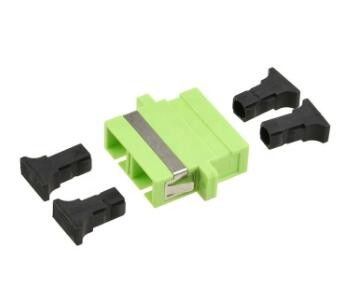 آداپتور کابل فیبر نوری سرامیک FTTX LAN RoHS SC Duplex Lime Green OM5 adapter