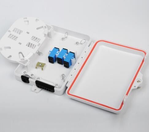فیبر نوری Breakout Box 1 Inlet 6 Outlet FTTH Mini 4/6 Fiber Optic Distribution Box FDB