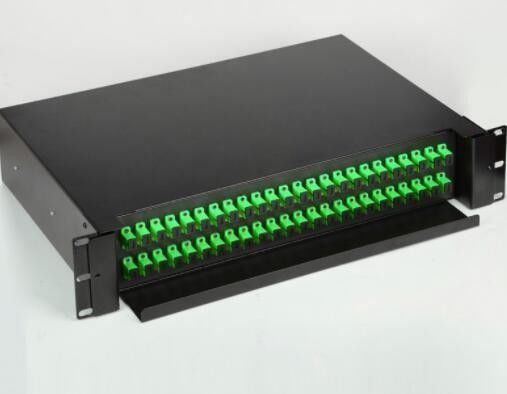 2U 48 Port Patch Panel، 19 Rack Mount Fiber Patch Panel نوع کشویی