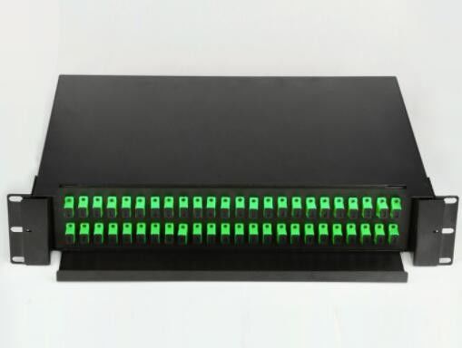 2U 48 Port Patch Panel، 19 Rack Mount Fiber Patch Panel نوع کشویی