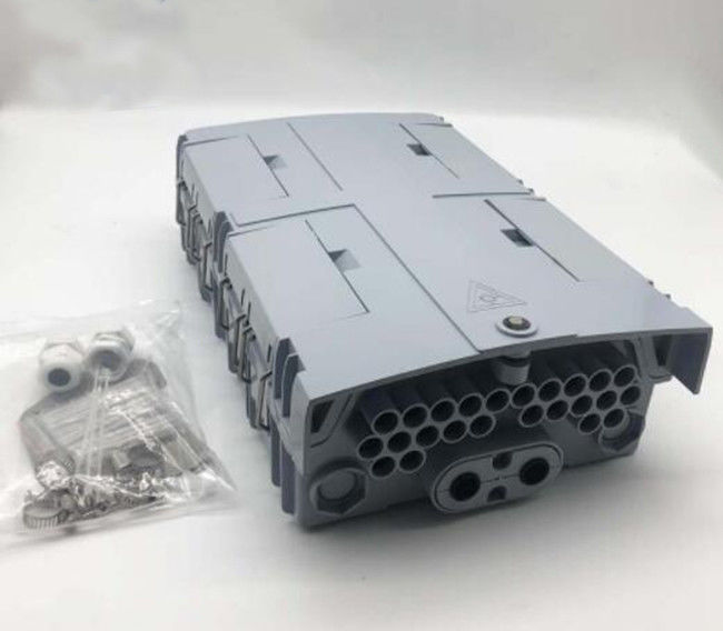 توزیع فیبر نوری در فضای باز PC ABS 24 هسته فیبر نوری جعبه توزیع IP65 GREY COLOR
