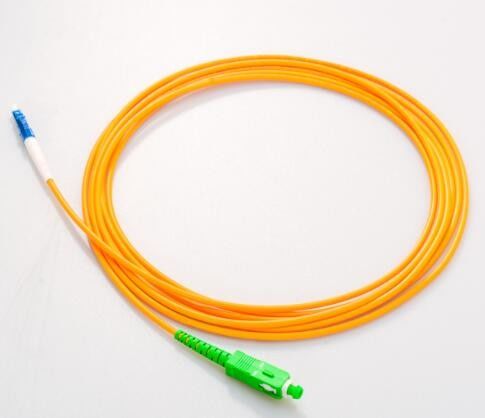 Sc Lc 3m Single Mode Patch Cord Simplex LC UPC To SC APC 3.0 mm