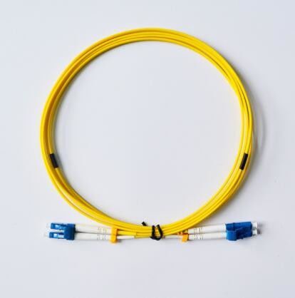 G657A Pigtail PVC LSZH Singlemode Patch Cord Duplex LC / UPC to LC / UPC