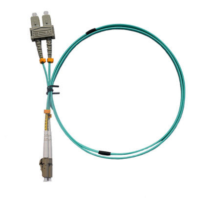 Duplex SC UPC To LC UPC OM3 Multimode Patch Cord 2.0MM-1M