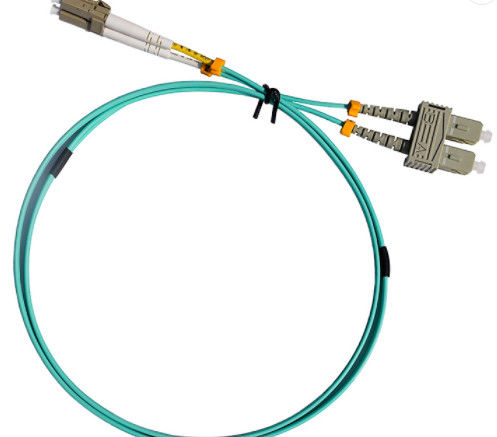 Duplex SC UPC To LC UPC OM3 Multimode Patch Cord 2.0MM-1M