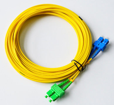 SM Duplex SC / UPC-SC / APC 3.0 mm فیبر نوری بلوز 10m SGS ISO