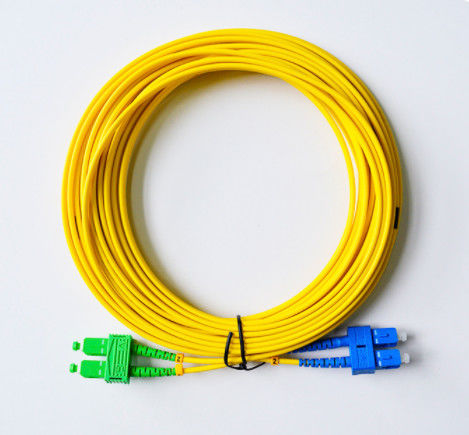 SM Duplex SC / UPC-SC / APC 3.0 mm فیبر نوری بلوز 10m SGS ISO