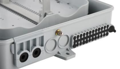 CATV PC ABS قاب توزیع فیبر نوری 24 هسته SGS دیواری
