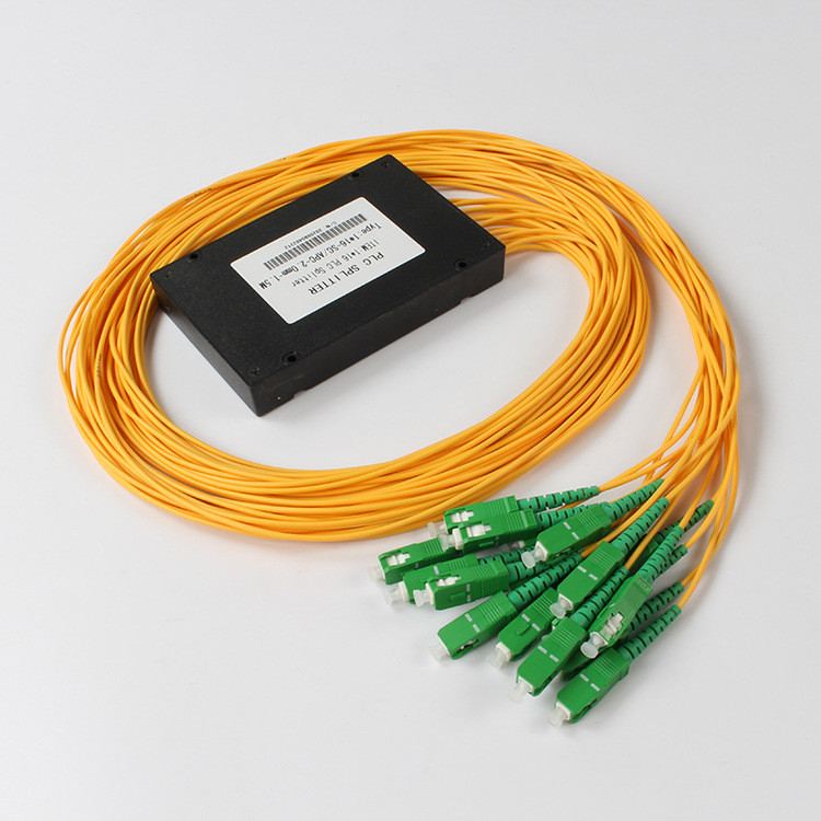 شکاف فیبر SC APC 1x16 PLC شکاف نوری PLC برای تلویزیون کابلی FTTX