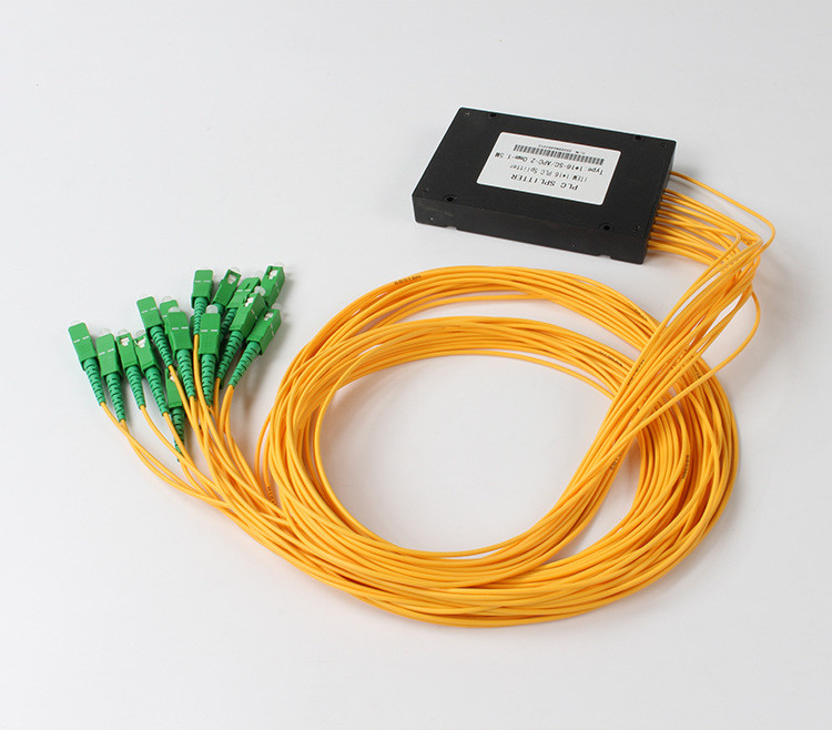 شکاف فیبر SC APC 1x16 PLC شکاف نوری PLC برای تلویزیون کابلی FTTX