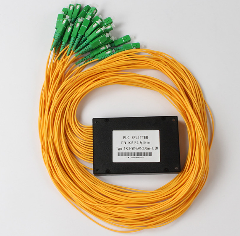 فیبر نوری شکافنده SC APC 1x32 برای Pigtails 2.0 میلی متری 1260 نانومتر - طول کار 1650 نانومتر