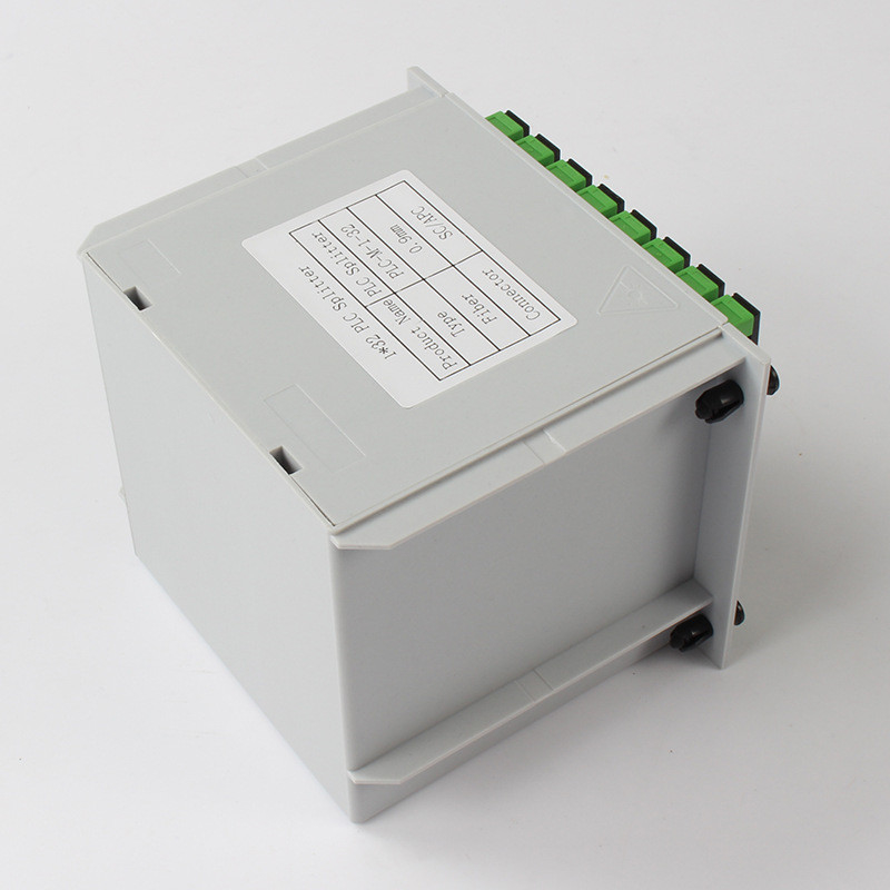 1X32 Fiber PLC Splitter SC APC Connector 1310nm RL 55db Fiber 0.9mm